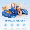 HOSUKKO Weighted Blanket - 10 lbs Blue Dinosaur Heavy Blanket