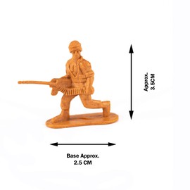 Combat Mission Plastic Toy Soldiers 100 Piece | Traditional Green and Brown Army Soldier Figures