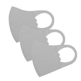 Shinpur Cooling Mask, Washable, for Summer, Color, Sports, for Kids, Smaller Size, Feels Cool Against Your Skin, (Light Gray, Size S, Set of 3)