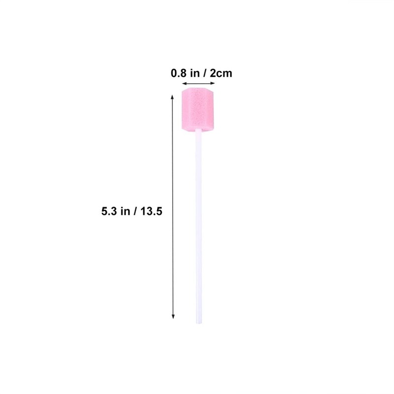 Supvox 200pcs Unflavored Disposable Oral Swabs Disposable Oral Care Sponge