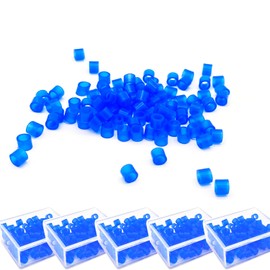 Misemiko Dental Instrument Code Rings (500 Pack) C Medical Grade Silicone, 4x6x5mm C Autoclavable Silicone 135C/275F, Dental Color-Coding Bands for Dental & Medical Tools (Blue)