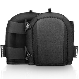 winhunt Lightweight Foam Knee Pads for Men - Non-Slip Thick Soft Padding, Strong Straps, Easy-Fix Clips - Perfect Knee Pads for Flooring, Gardening