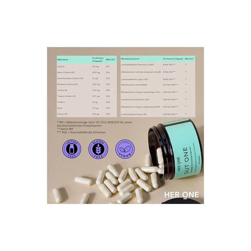 HER ONE GUT ONE Culture Complex & Vitamins B6 +