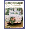 Giant Card Wedding Greeting Card Foil Print Just Married Travel