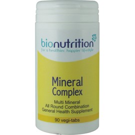Bio Nutrition Mineral Complex : One-A-Day : General wellbeing multimineral : 90 vegi-tabs