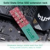 CLKE M2+M.2 2230 NGFF/NVME SSD Adapter 2230-2280, NVME SSD Length