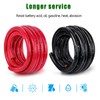 Kimbluth 1/0 Gauge Battery Cable Copper Wire, 5FT Red+5FT Black