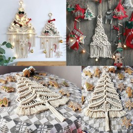 Binwat Macrame Cord Thick Natural Cotton Cord DIY Crafts Yarn Thread Twisted Spool Twine String Cotton Rope for Wall Hanging,Plant Hangers,Knitting,Decorative Projects 4mm x100m (Brick red)