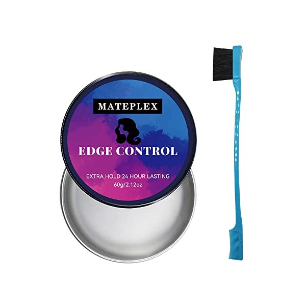 MATEPLEX Edge Control with Brush: 24h Long-lasting, No Flakes, No