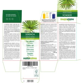 Saw Palmetto (Serenoa repens or Sabal serrulata) Fruits Naturalma - 150 g - 300 Tablets - Dietary Supplement - Natural and Vegan