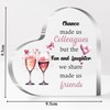 Colleague Friend Acrylic Plaque Heart Ornaments Women Coworkers Birthday Gifts