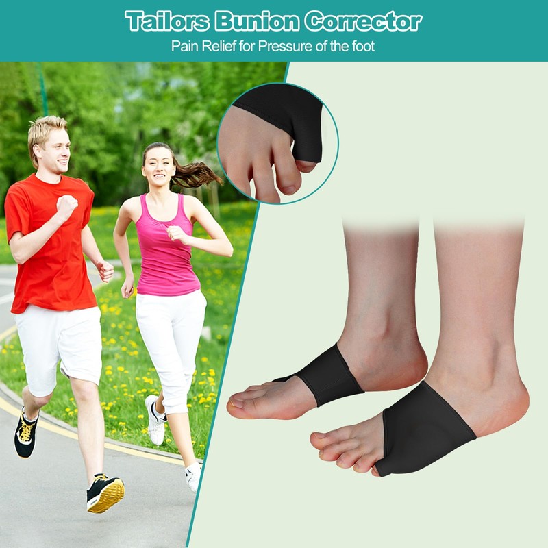 WooTshu Tailor Bunion Corrector Pads for Pinky Toe Relief, Relieve