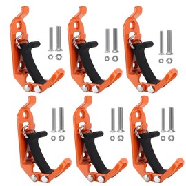 Fnulrzmt Shovel Holders,6 Pcs Shovel Mount Wall Mount,Metal Rubber Clamps,Axe Bracket Holder Clamps Wall Mounting Quick Release Kit for Workshop Equipment and Tools