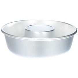 Agnelli Pentole COAL3724 Donutform mit Rohr, aus Aluminium, Silber, 24 cm