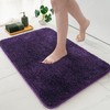 MIULEE Dark Purple Bathroom Runner Rugs, Soft Absorbent Microfiber Long