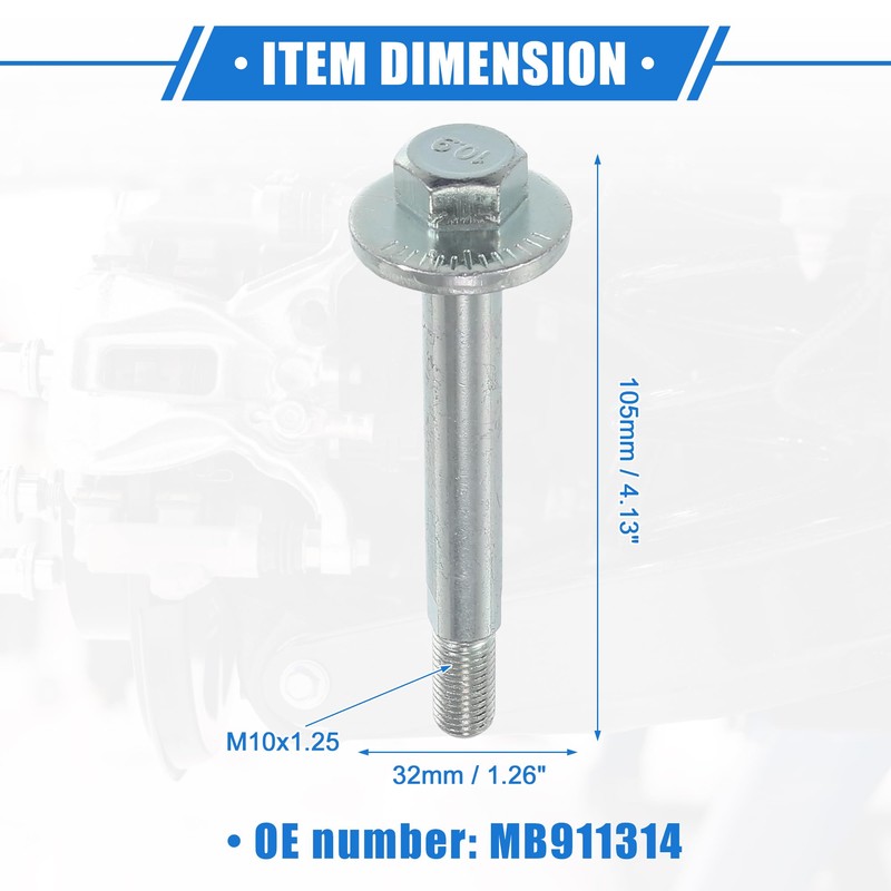 VekAuto Eccentric Alignment Camber Bolt Compatible for Mitsubishi Eclipse 1995-2005