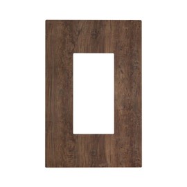 Naiqadnehz Decorative Outlet Covers Rustic Vintage Wood Grain Brown 1 Gang Single Rocker Light Switch Cover Plate Wall Plates GFCI Faceplate for Farmhouse Cabin Decor