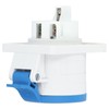 3 Pin 2P+E Industrial Connector IP44 Waterproof Concealed Mount Aviation
