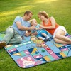 Keepatyart Flying Chess Picnic Blanket 80 x 80 Inch, Waterproof