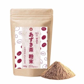 Hokkaido Azuki Tea Powder, 3.5 oz (100 g), 100 Cups, 365 Days, Health Tea, Slightly Sweet, Domestic Azuki Tea, Nutrition Whole Adzuki Tea, Powder, Decaffeinated