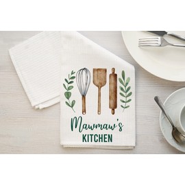 DiandDesignGift Mawmaw's Kitchen Tea Towel - Soft and Absorbent Kitchen Decor - Birthday Gift