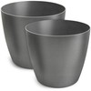 TULMERO Matte Flower Pot, Plastic Planter, Decorative Pot for Large
