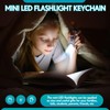 Jexine 50 Pcs Mini Flashlight Keychains Bulk with Lanyard Portable
