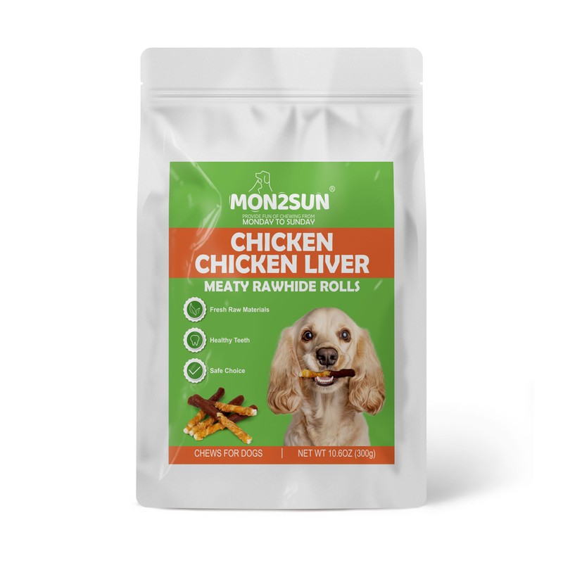 MON2SUN Dog Treats 5 Inch Double Flavor Chicken & Chicken