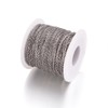 Pandahall 1 Roll 50m/164ft/54yards 304 Stainless Steel Curb Cable Chain