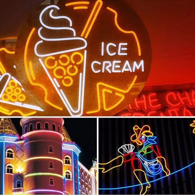 Tutu 5m Tira De Neón Impermeable Flexible Luces Led De