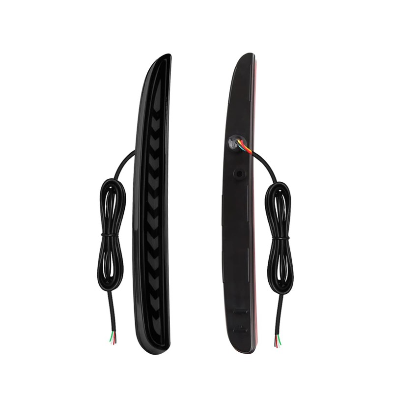 AFOGGEST Smoked Lens Rear Bumper Lights for 2017-2021 Honda Civic