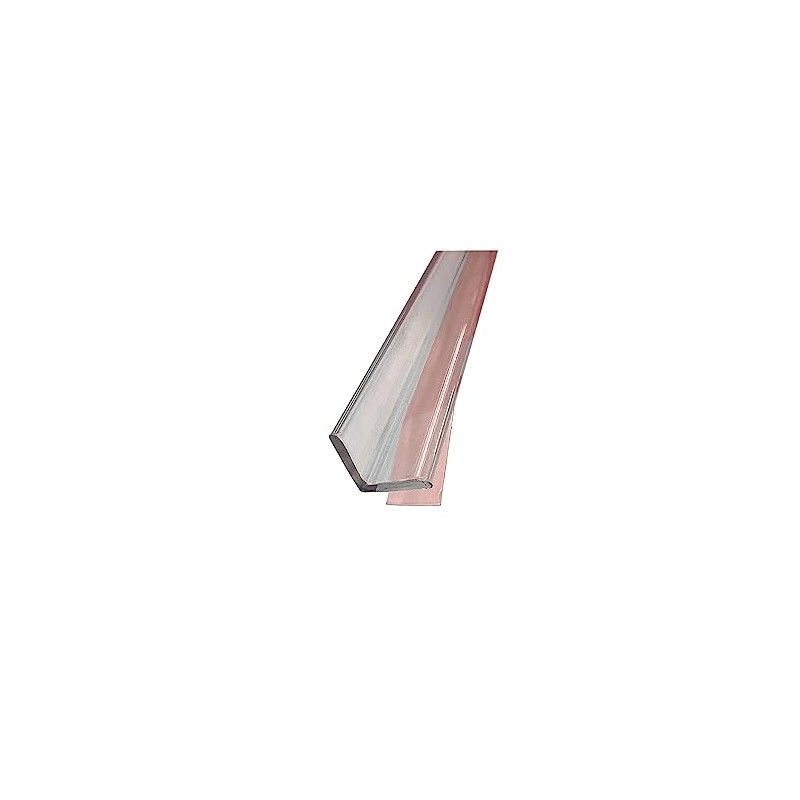 Gordon Glass® Crystal Clear Shower Door L-Shape Polycarbonate w/Pre-Applied Tape