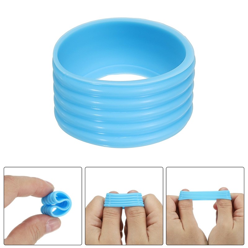 PATIKIL Badminton Racket Handle Grip Ring, 8 Pack Racquet Fix