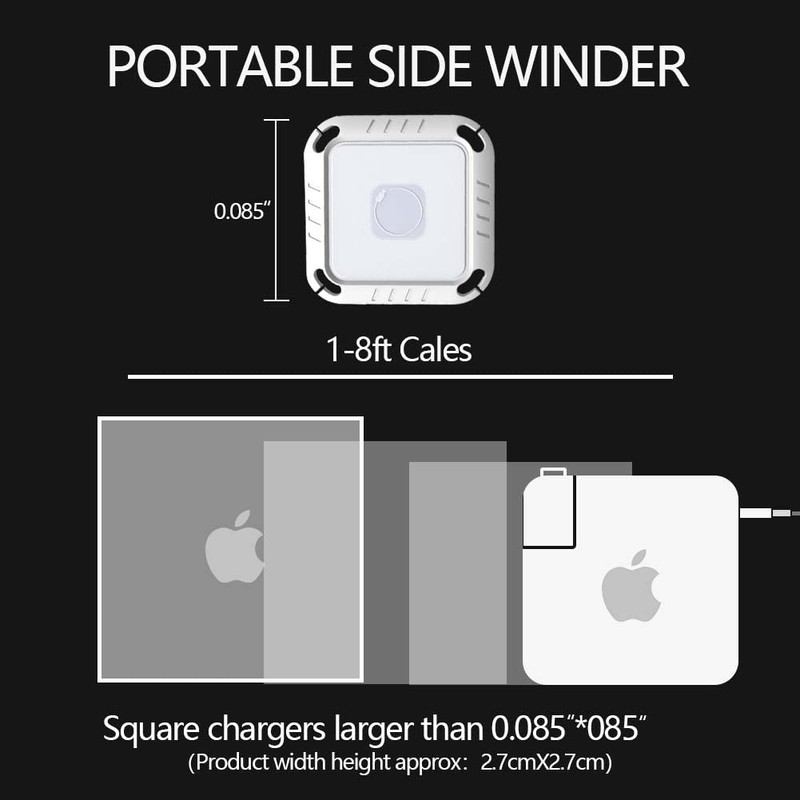 Collapsible Charger Organizer and Travel Accessory Compatible with Mac Book