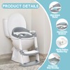 COOSEYA Potty Training Toilet with Step Stool Ladder, Toddler Kids