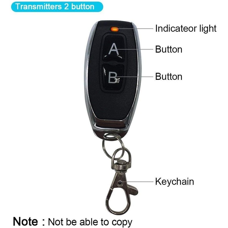 QIACHIP DC 12 V Wireless Switch with Remote Control 433