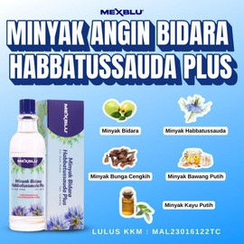 Minyak bidara Habbatussauda plus Mexblu