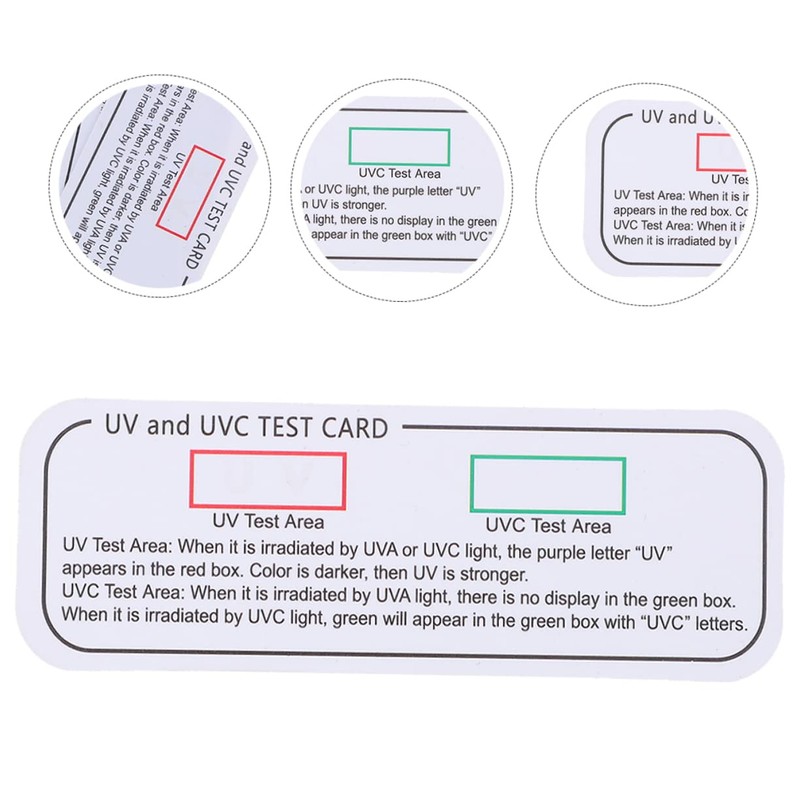 Mobestech UV Test Cards 5pcs UV Test Uvc-uva Test Tools
