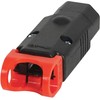 IEC Lock+ PA130100BK Straight The World's First Locking Rewireable IEC320-C13