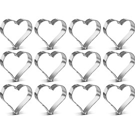 1 Dozen/12 Count Heart 4 Inch Cookie Cutters from The Cookie Cutter Shop – Tin Plated Steel Cookie Cutters