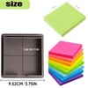 Sticky Note Stencil, Sticky Note Holder with Stencil 3x3 Sticky