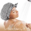 Yanibest Gorro Ducha Reutilizable Impermeable Mujer Antideslizante Lindo Pelo Raya