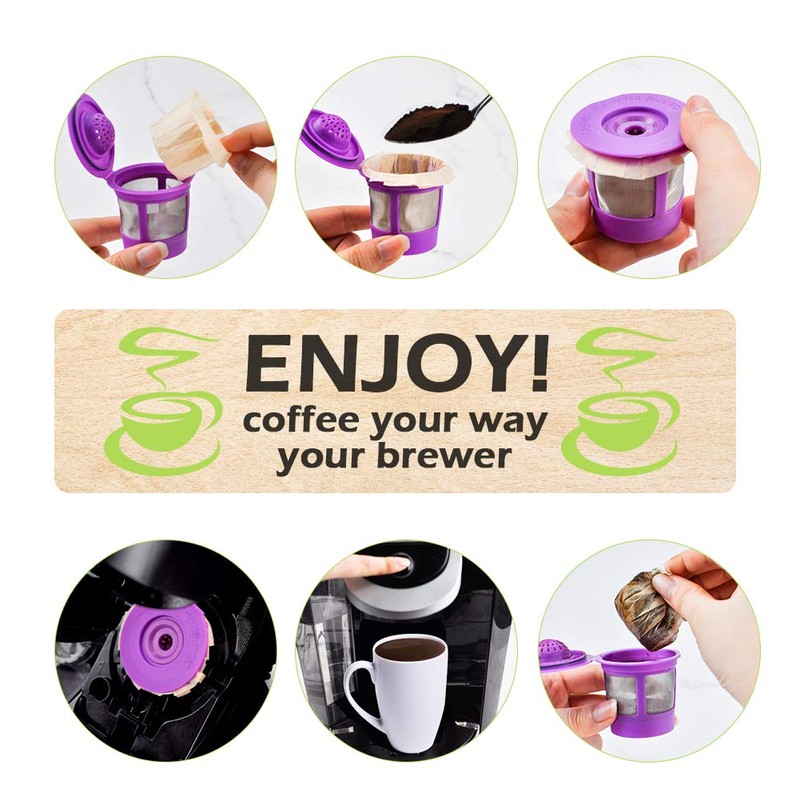 CAPMESSO Disposable Coffee Paper Filters, 100 Count Keurg Cup Coffee