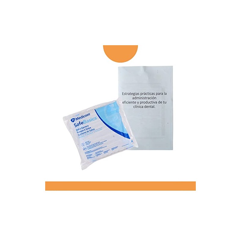 Eyectores desechables dentales 200 de plastico