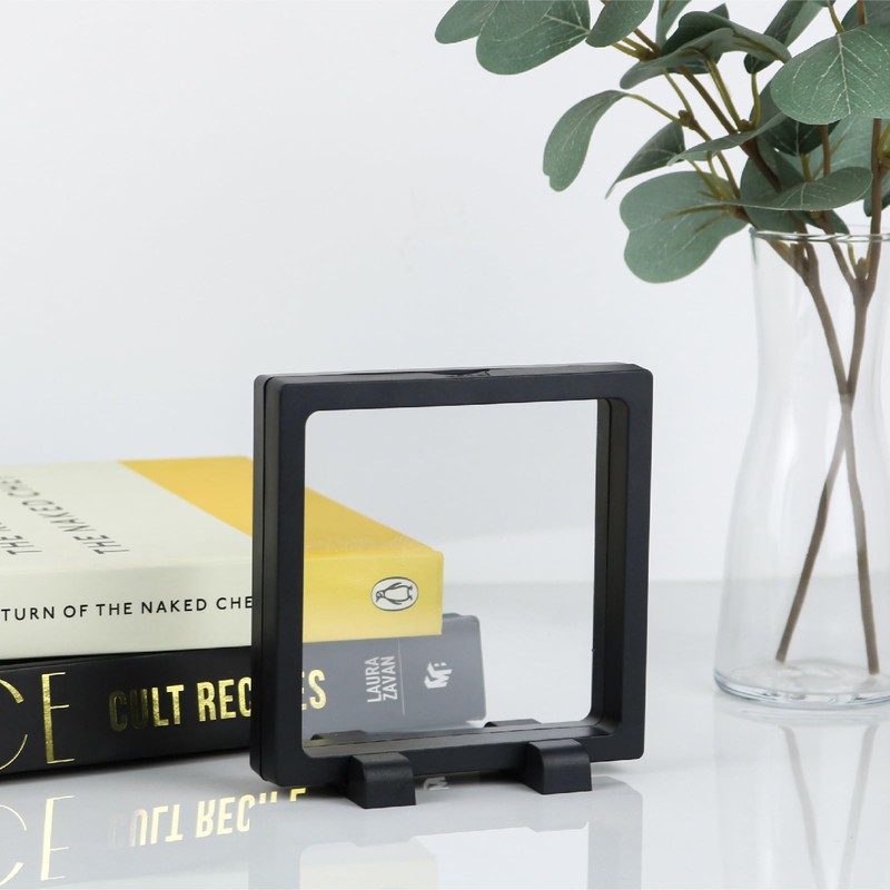 Challenge Coin Display Case, 4.3" H Coin Display Frame, Clear