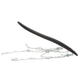 TOVINANNA Elegant Vintage Ebony Hairpin Wood Hair Stick Hairpin for Women Hair Bun Chopstick Tassel Dec