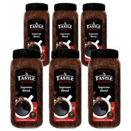 Café Tastlé Supremo Blend Traditional Instant Coffee, 6 Jars of 6.35 oz (38.10 Oz)
