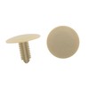 A ABSOPRO Rivets 6mm Hole 24.5mm Head Plastic Beige (Set