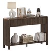 FATORRI Console Sofa Table with 2 Drawers, Wood Couch Table
