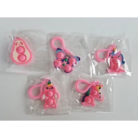 Unbranded 5 Mini Clips Multicolor Sensory Toy Push Pop Anti Stress Pad Fidget Toy New